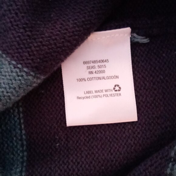 Basic Editions striped cotton sweater size L - Picture 7 of 9